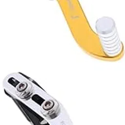 MERISHOPP® CNC Alloy Folding Gear Shift Shifter Lever for Motorcycle Golden+Silver|Motors | Parts & Accessories | Motorcycle Parts |2 Pieces Gear Shifter Levers-picture-18