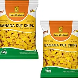 Kozhikoden's Banana Cut Chips, 300g (Pack of 2) - Authentic Kerala Nendran Banana Chips, Crispy Snack with Organic Turmeric-picture-11