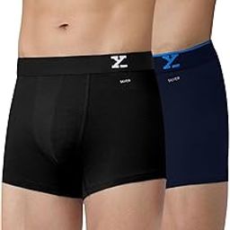 xyxx Men's Super Combed Cotton Regular Fit Solid Antibacterial Trunks with No Marks Waistband (Pack of 2)-picture-32