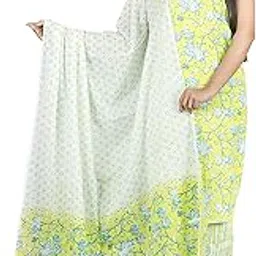 kwatchi Women's Jaipuri Pure Cotton Unstitched Salwar Suit Dress Material(Mustard)(2.5m kurta 2.5m salwar 2.5m dupatta)-picture-34