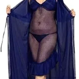 Women's Nighty Nightdress with Robe Set-picture-53