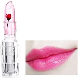 Crystal Flower Jelly Lipstick, Long Lasting Nutritious Lip Balm Lips Moisturizer Magic Temperature Color Change Lip Gloss (1 Pcs)-image-14