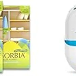 Absorbia Moisture Absorber Hanging Pouch with Mountain Fresh Fragrance - Pack of 3(Absorbs 800ml each) and Absorbia Golf Gel Air Freshener - Pack of 2 (100g X 2 pcs)|Water based, Low VOC & pDCB free…-image-23