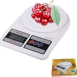 Digital Kitchen Weighing Scale | 10kg x 1g Precision, LCD Display | Measuring Food, Cake, Vegetable, Cooking, Baking, Meal Prep, Fitness & Diet | 2x Batteries Included-image-84