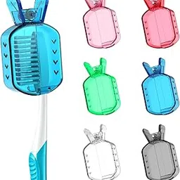 Frekare Toothbrush Head Covers Caps, Toothbrush Protector Brush Pod Case, Protective Plastic Clip for Household Travel Bathroom-image-86