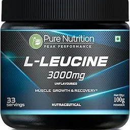 Pure Nutrition Peak Performance L-Leucine Powder – 3000mg per Serving, 100g (33 Servings) | 100% Pure & Unflavoured | Boosts Muscle Growth, Recovery & Stamina | Pre-Workout for Men & Women-picture-12