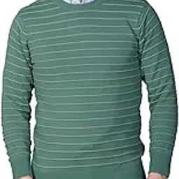 dzant Men's Sweater's Winter Wear Round Neck Full Sleeve Striped Woolen Knitted Pullover-picture-22