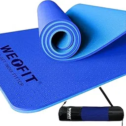 WErFIT yoga mat for men & women with Carry Bag | Size: 2.5 X 6 Feet, 10mm Thick, TPE Material | Exercise mat for Home Workout | gym mat for Fitness Pilates & Meditation, Anti Tear & Anti Slip-image-8