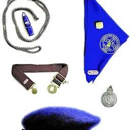 henco Scout and Guide 7 Pack Combo for GIRLS (Cap+Badge+Whistle+Cord+Scarf+WOGGLE+Belt)-picture-12
