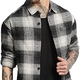 the bear house Men's Checked Relaxed Fit Shirt-picture-53