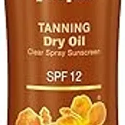 Hawaiian Tropic Sunscreen Clear Spray Tanning Dry Oil 12 SPF 6 oz.-image-55