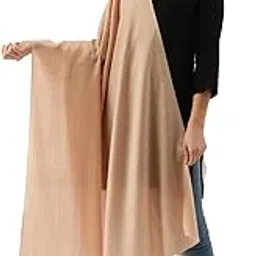 Women Wool Blend Melange Shawl, Stole, Scarf, Wrap, Cashmere Feel, Sustainable and Natural Fabric (Size: 101 X 203 CM)-image-48