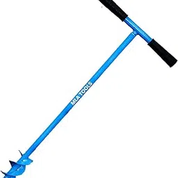 MLA TOOLS Earth Auger Digger Drill Bit 6, 4,3, inch Daimter Agriculture Horticulture Gardening Tools (3 inch Daimter 2 Spiral)-picture-35