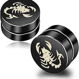buildcon Magnetic Earrings for Men, Non Piercing Ear Studs for Sensitive Ears, Stylish Magnetic Earrings for Men and Boys, Fashion Accessories for men and Special Occasions, 10x10mm Metal-picture-37