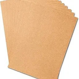 ART RANGER (Pack of 10) 250 GSM Kraft Boardr Sheet for DIY Craft Work - Brown Color (A4)-picture-30