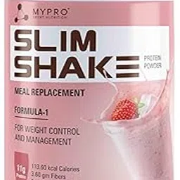 Mypro Sport Nutrition Slim Shake Protein Powder-Meal Replacement Shake For Weight Control & Management-Sugar Free,(11 g Protien 113.60 kcal calories) (500 g (Pack of 1), Strawberry Milk Shake)-picture-63