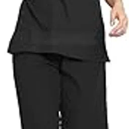 IS IndoSurgicals Faux Wrap Scrub Suits for Doctors Women OT Dress (S, Black)-image-72