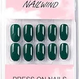 NAILWIND 24 Press on Nails | Natural French Short False Nails | Acrylic Full Cover Nails | Natural Fake Nails Delicate & Comfortable for Women and Girls (V-15)-picture-20