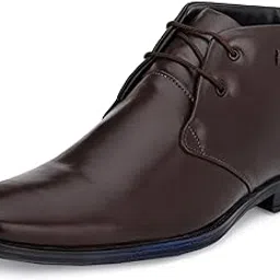 eego italy Men's Light Weight Genuine Leather High Top Formal Shoes-picture-17