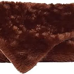 PRANSUNITA Soft Hair Fur Cloth : 38" X 34" Inches Approx (Hair Length - 2cm) for Used in Dresses, Art & Craft, Photo, Selfie Props, Soft Toys Making & Other Craft Work. (Dark Brown)-picture-10