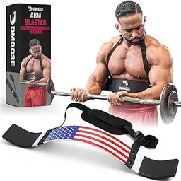DMoose Fitness Arm Blaster for Biceps & Triceps Body Building, Muscle Strength Gains, Contoured and Adjustable bicep blaster for Curling & Weight Lifting, Well Balanced Support with Adjustable Strap-picture-33