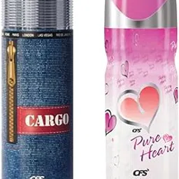 CFS Cargo Blue & Pure Heart Pink Deodorant Body Spray Long lasting Freshness-picture-34