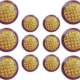Ani Accessories 12 Pcs Enameled Crystal Rhinestone Metal Button for Coat Blazer Suit, Sherwani and Indian Dresses Sports Coat (Pack of 12, Purple)-picture-21