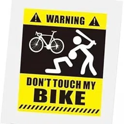 CALANDIS® 5xDont Touch My Bike 3D Creative Protect Waterproof for Road Bike Bike Sticker Style B | Decals Stickers | Bicycle Accessories-image-22