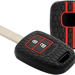 Keycare® Silicone Key Cover Compatible for WR-V, City, Jazz, Amaze 2014+ Models (Black)-picture-17