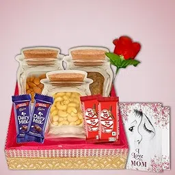 Midiron A Thoughtful Present for Mummy, Mumma, Mother, Mom, Grandmother, Healthy & Sweet Mother’s Day Gift Hamper, Celebrate Her Birthday, Mother Day, Anniversary with Delicious Chocolate Combo-picture-26