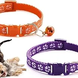 Breedo (Buy 1 Get 1 Free) 2 pcs.Cat Collar with Bell,Kitten and Small Dogs Soft Adjustable Collar,Safe,Breakaway for Cats and Puppies- (Random Colors)-picture-63