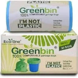 Greenbin 100% Compostable Garbage Bags – Medium (19” x 21”), Pack of 2 (30 Bags Each) |Compostable Garbage Bags | Biodegradable Trash Bags | Eco-Friendly Dustbin Bags | Kitchen Waste Bags-image-78