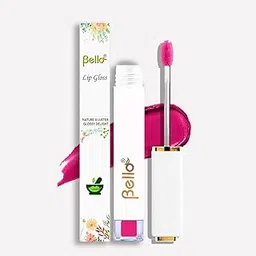 Bello Lip Gloss Natural & Shiny | Non-Sticky | Chemical-Free | Enriched with Carrot Seed Oil & Badam Oil | AYUSH Certified (Secret Rose, 4gms)-picture-16
