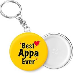peacockride Best Appa Ever I Best DAD I I My DAD I Key Chain (Plastic, Multicolor, 44MM)-picture-34