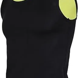 SECRET DESIRE Men Sauna Sweat Vest Weightloss Shapewear Neoprene Tank Top M Black Yellow-picture-14