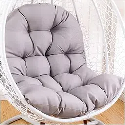 PRIME PIGEON Hanging Swing Chair Big Cushion, Polyester Swing Chair Cushion- Skin-Friendly Soft Swing Chair Cushion for Indoor, Outdoor, Balcony, Garden(Grey)-picture-10