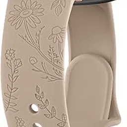 Tobfit 20mm Soft Floral Watch Strap Compatible for Amazfit GTS 2 Mini, Amazfit Bip/Bip U/Pro/Lite, Bip S, Bip 3, Flower Silicone Strap for Amazfit GTS/ 2/2e/3/4/4 Mini, WATCH NOT INCLUDED-picture-14