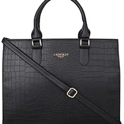 carlton london Womens Black Crocodile-Patterned Tote Bag-picture-13