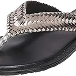 Women's Metallic Faux Leather Fashion Sandals-image-94