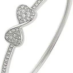 mashha 925 Silver Eternal Sparkle Infinity Bracelet for Women & Girls-picture-10
