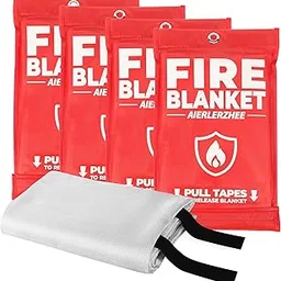AIERLERZHEE Fire Blanket for Home and Kitchen,4 Pack,40" x 40"-image-94