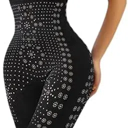 ecomnewgen 4-in-1 Shaper - Tummy, Back, Thighs, HIPS - Black/Efffective Seamless Tummy Tucker Shapewear Body Shaper Best While/for Gym Yoga Exercise Dance-picture-21