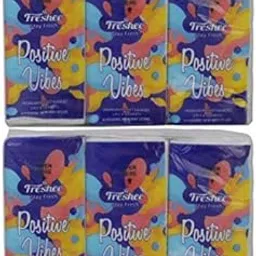 Freshee 3 Ply 6 In 1 Skin Friendly Pocket Tissue Pack of 2, Hygience And Fresh Tissue Made With 100% Virgin Fibre, Idle For Men And Women-picture-23