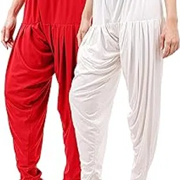 buy that trendz Patiala Pant for Women Viscose Relaxed Fit Dhoti Patiyala Salwar Harem Style Bottom Pants-picture-13