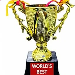8-Inch World's Best Mother Plastic Trophy - Mother's Day Award-picture-12