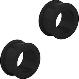 Set of 5/8 Inch Ultra Soft Comfort Fit Silicone Ear Gauges, 16mm Flat Double Flared Tunnel Plug Earrings-image-37