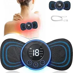 Adbeni Mini Massage Stick, 8 Mode & 19 Strength Level Rechargeable Pain Relief EMS Massage Machine For Shoulder,Arms,Legs,Back Pain, Skin Friendly Material, For Men & Women-picture-14
