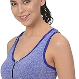 fshway Women Front Zip Sports Bra Wireless-picture-43