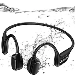 Bone Conduction Swimming Headphones Underwater, Waterproof Earbuds, Bluetooth Open Ear Swim Headphones with Built-in 32G Memory Card Sport Earbuds for Swimming-image-78