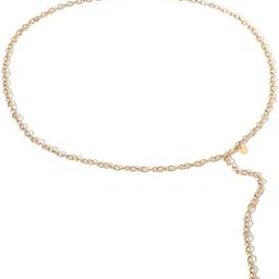 elaccent Simple Sequin Single Layer Waist Chain | Body Chain for Women and Girls-picture-25